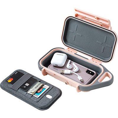 pelican g40 pink airpod iphone wallet case