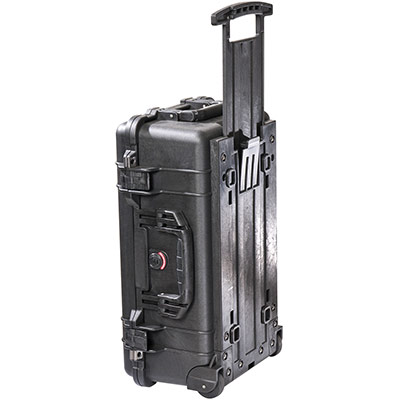 pelican hard wheeled travel carry on case