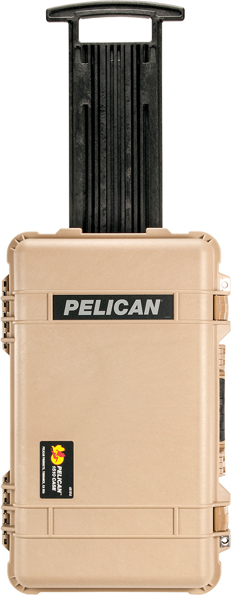 pelican tan carry on case rolling luggage